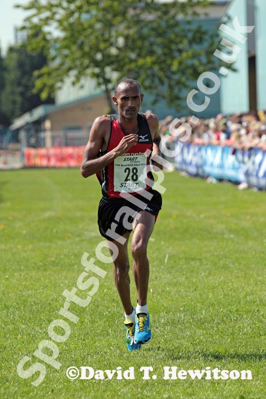 Tewedros Shiferaw (Run Fast) 2nd in the Blaydon Races, June 9th.